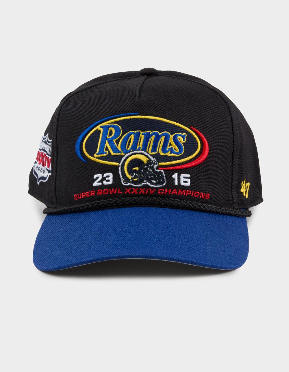 47 BRAND Los Angeles Rams Gridiron '47 Hitch Snapback Hat - BLK/BLUE Product Image