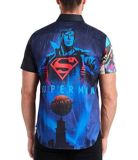 Robert Graham Superman X Robert Graham My Hero Short Sleeve Woven Shirt Product Image