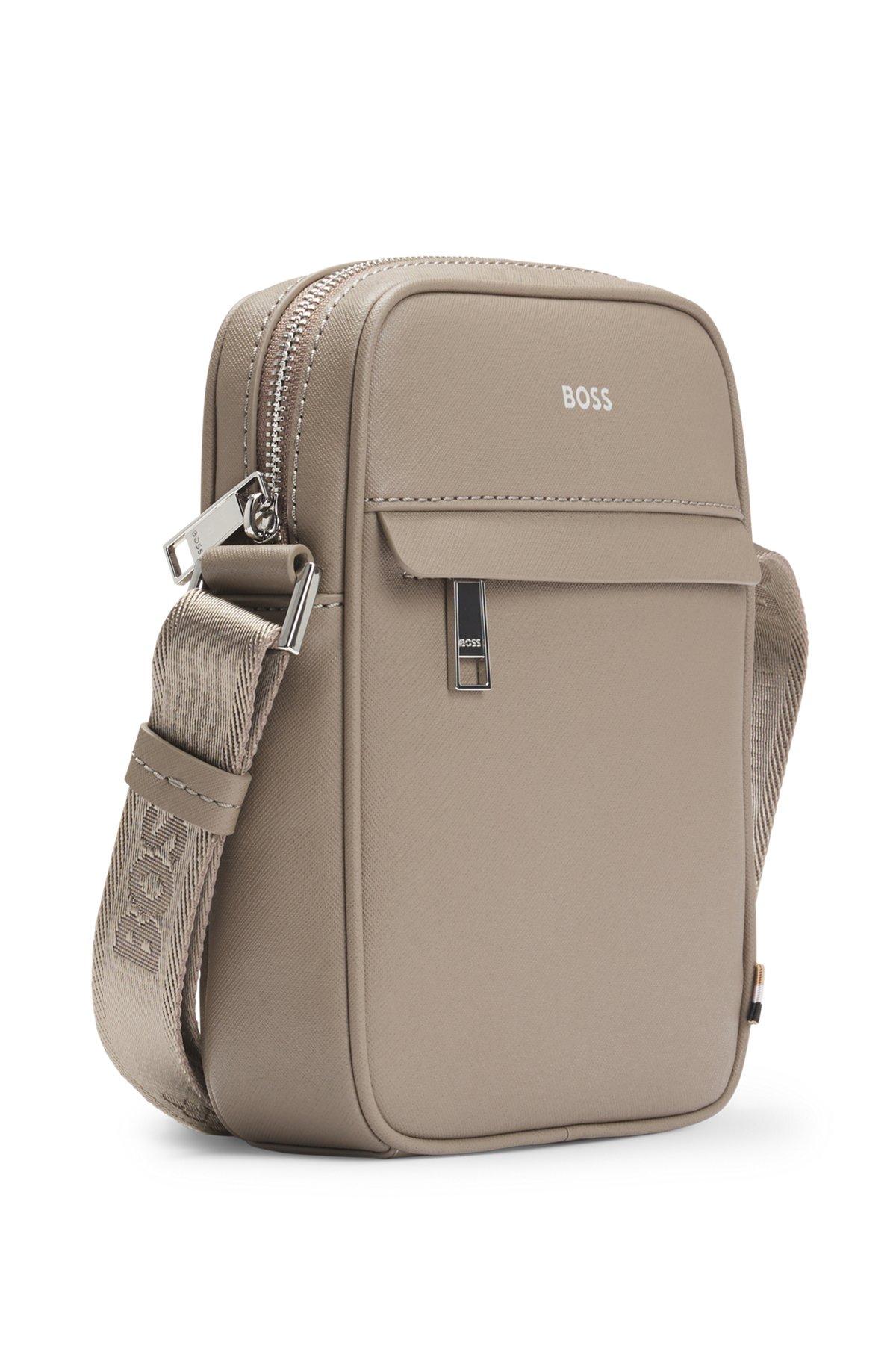 Reporter bag with logo detail and signature stripe Product Image