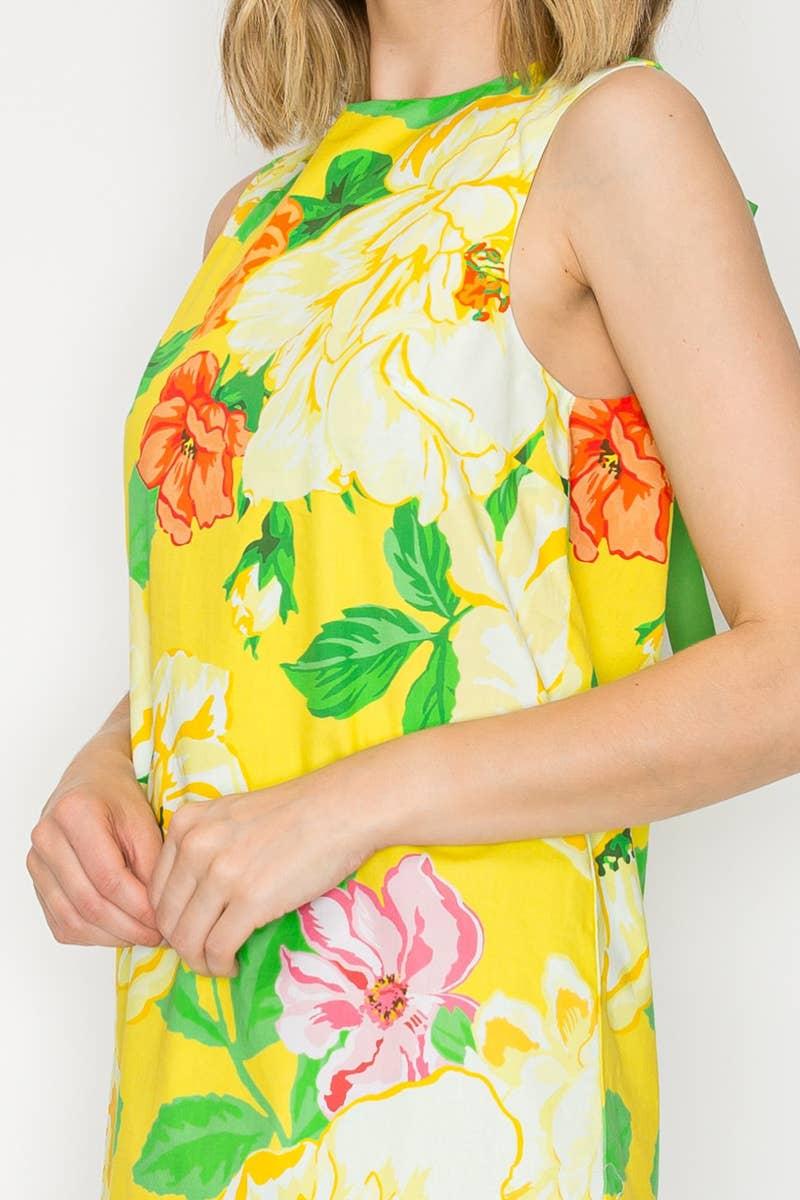 Sunny Lemon Mini Shift Dress Product Image