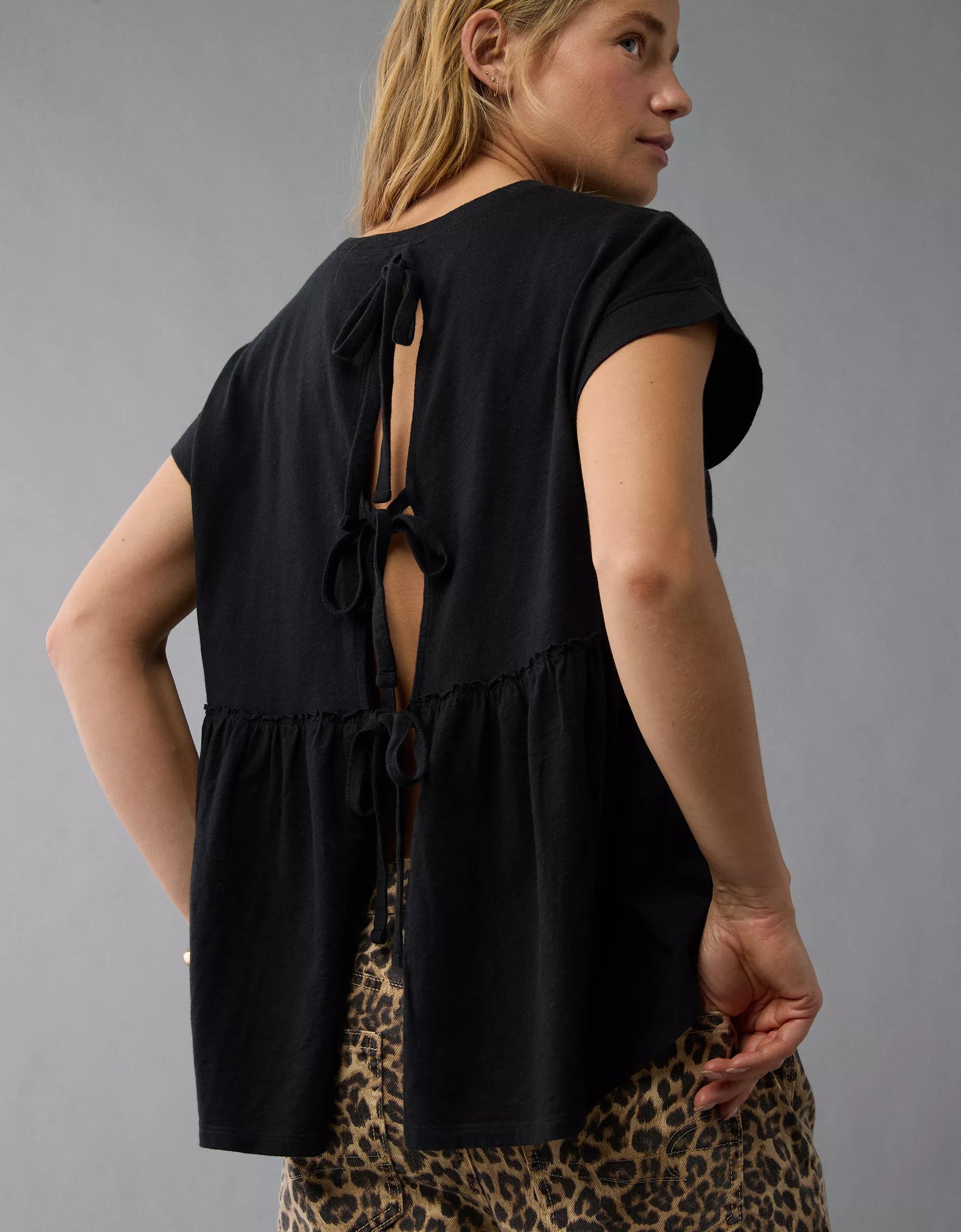 AE Sunchaser Knit Babydoll Swing T-Shirt Product Image