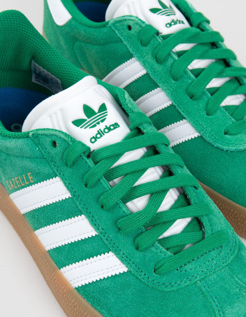ADIDAS Gazelle ADV Shoes - GREEN/WHITE Product Image