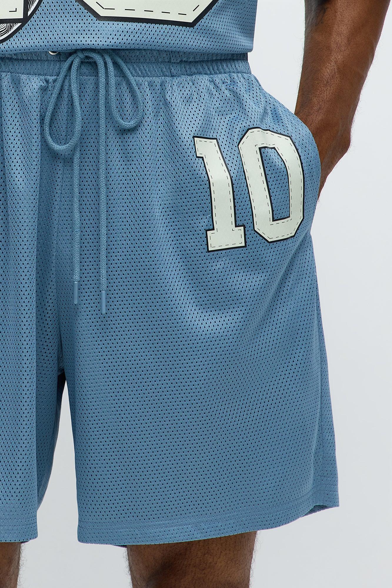 Relaxed Gods Favorite Shorts - Dusty Blue Product Image