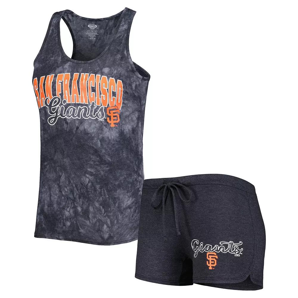 Women's Concepts Sport Charcoal San Francisco Giants Billboard Racerback Tank Top & Shorts Sleep Set,  Product Image