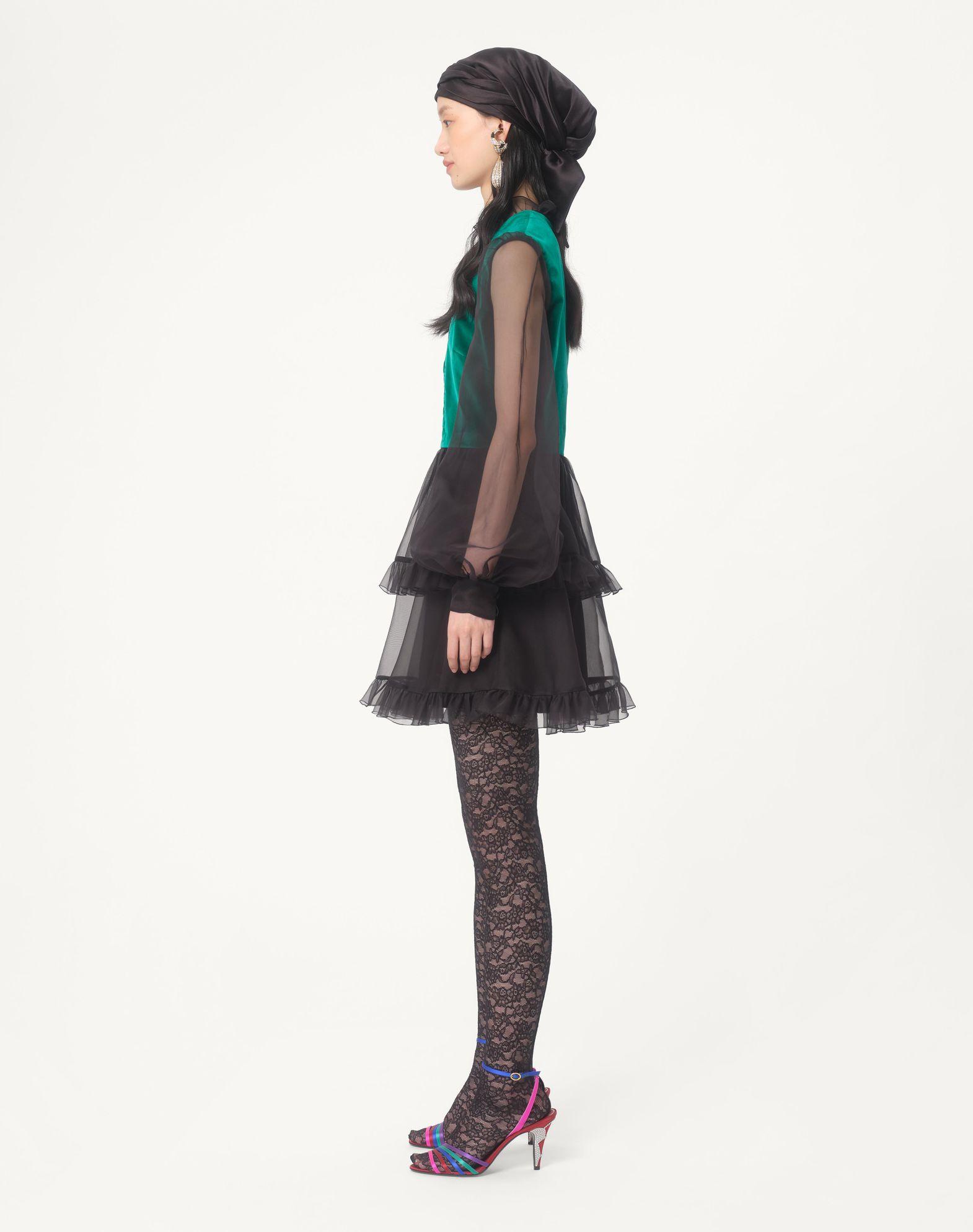 Short Embroidered Organza Dress Product Image