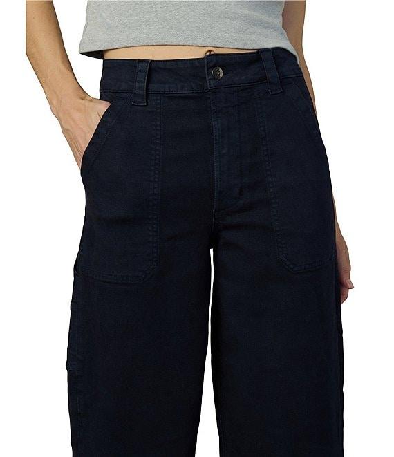 Joe's Jeans The Chloe Utility High Rise Wide Leg Crop Jeans Product Image
