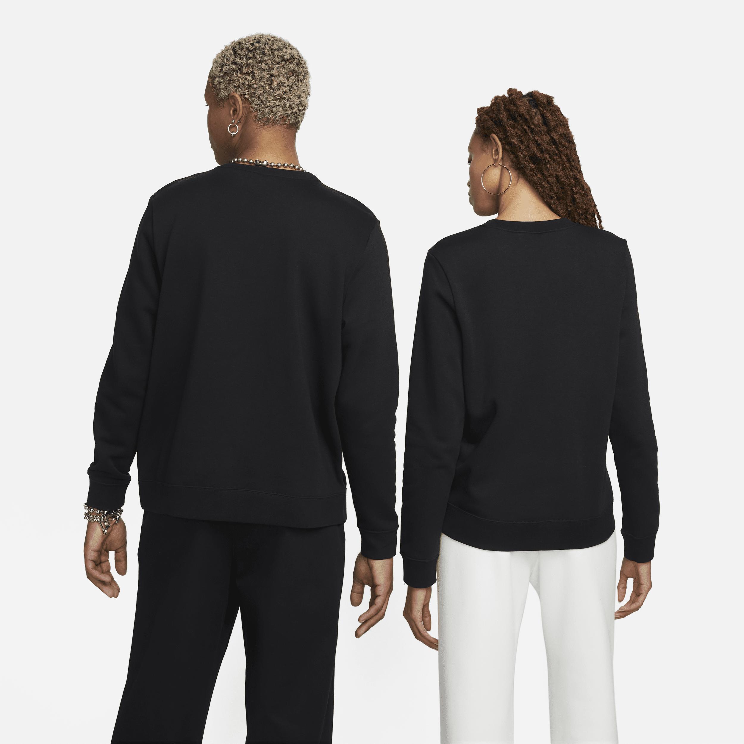 Womens Nike Sportswear Club Fleece Crew-Neck Sweatshirt | DQ5473-010 Product Image