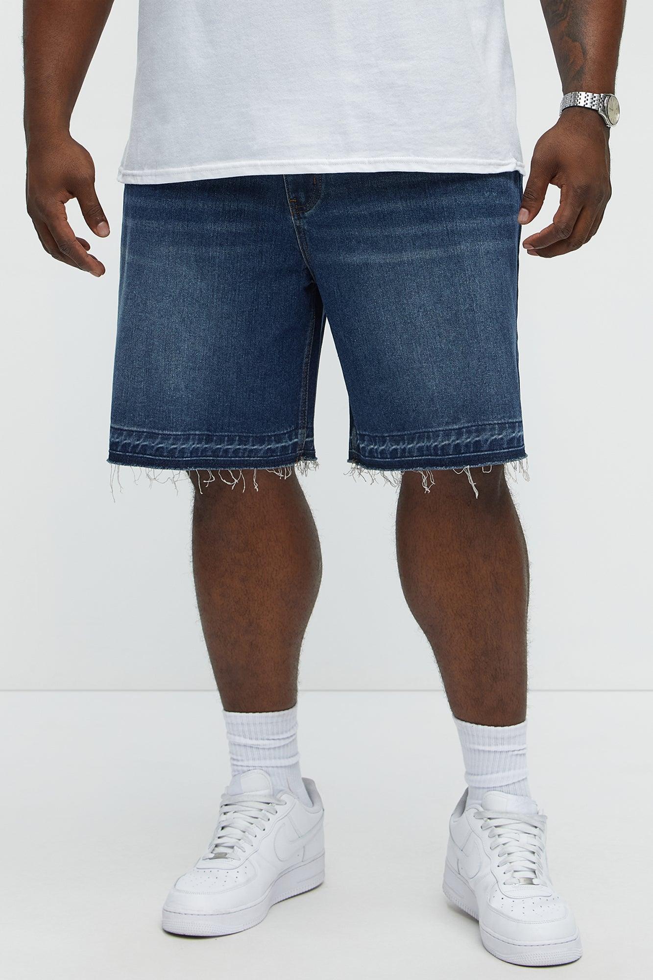 Relaxed Lemoyne Denim Shorts - Medium Blue Wash Product Image