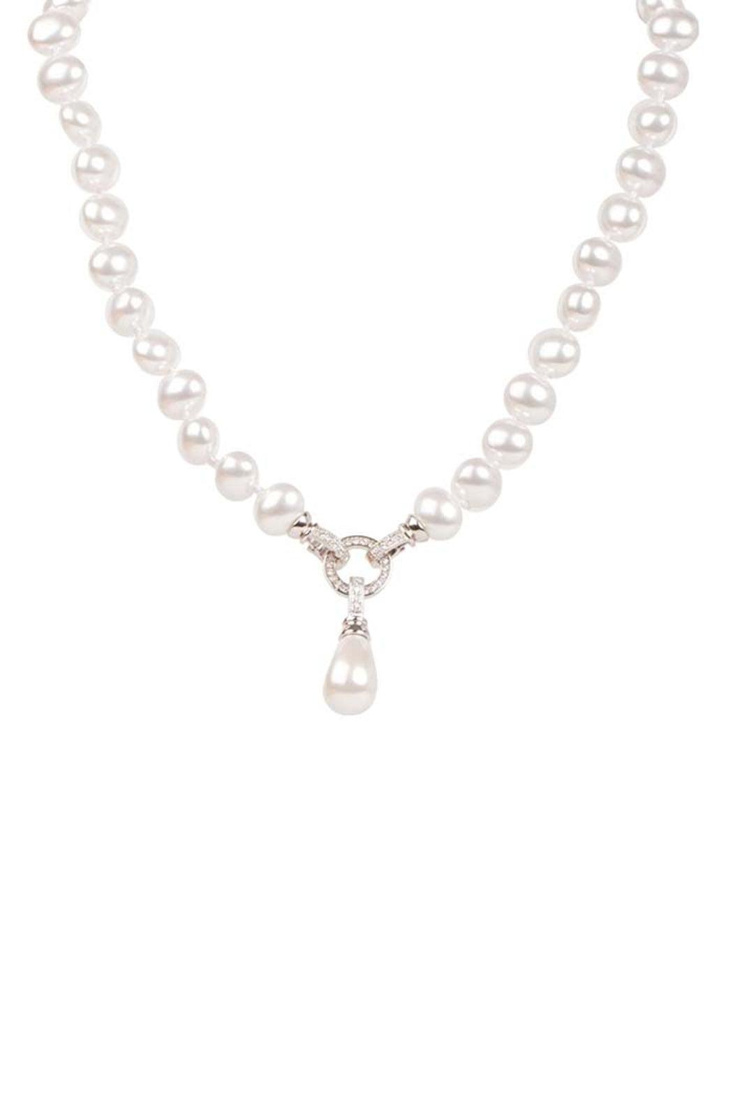 Long Pearl Crystal Necklace Product Image