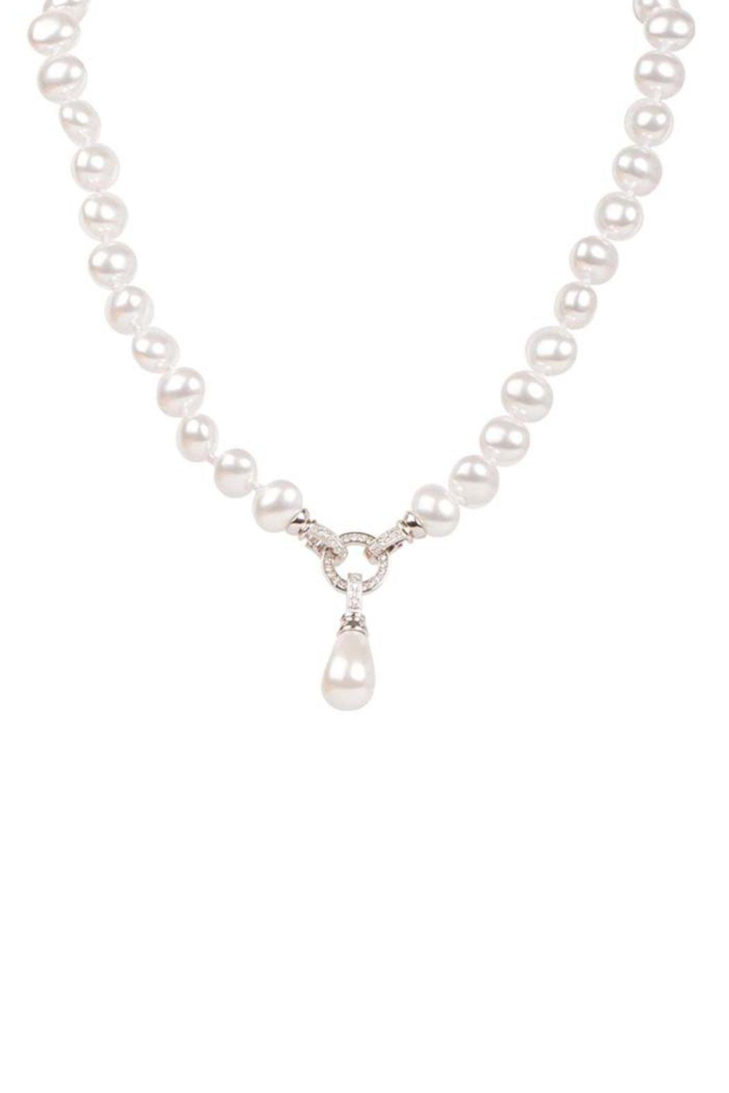 Long Pearl Crystal Necklace Product Image