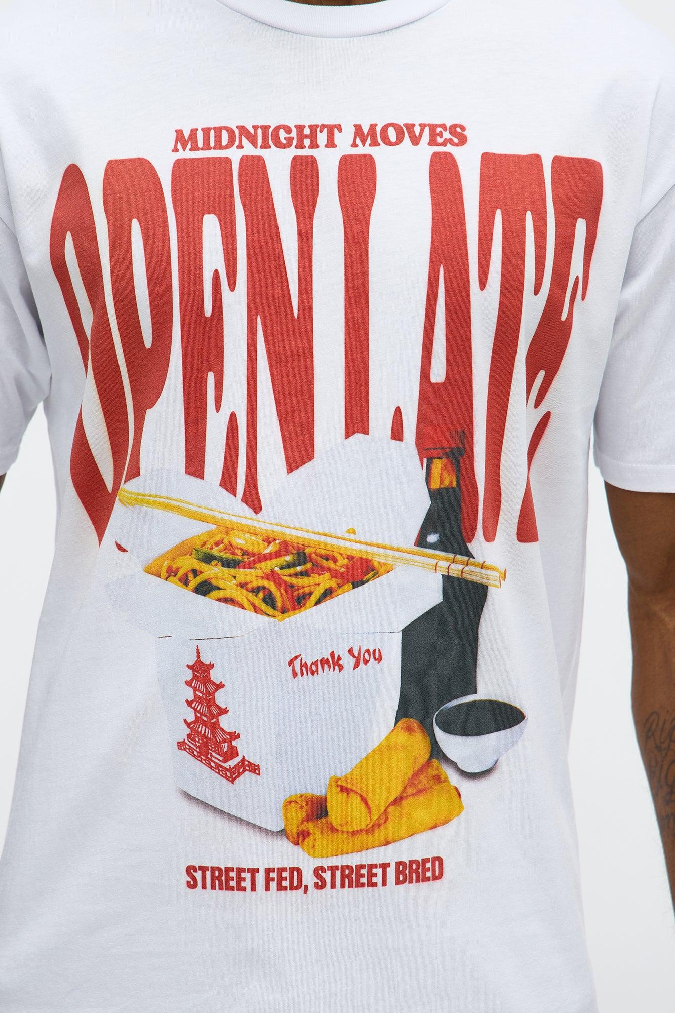 Midnight Open Late Short Sleeve Tee - White Male Product Image