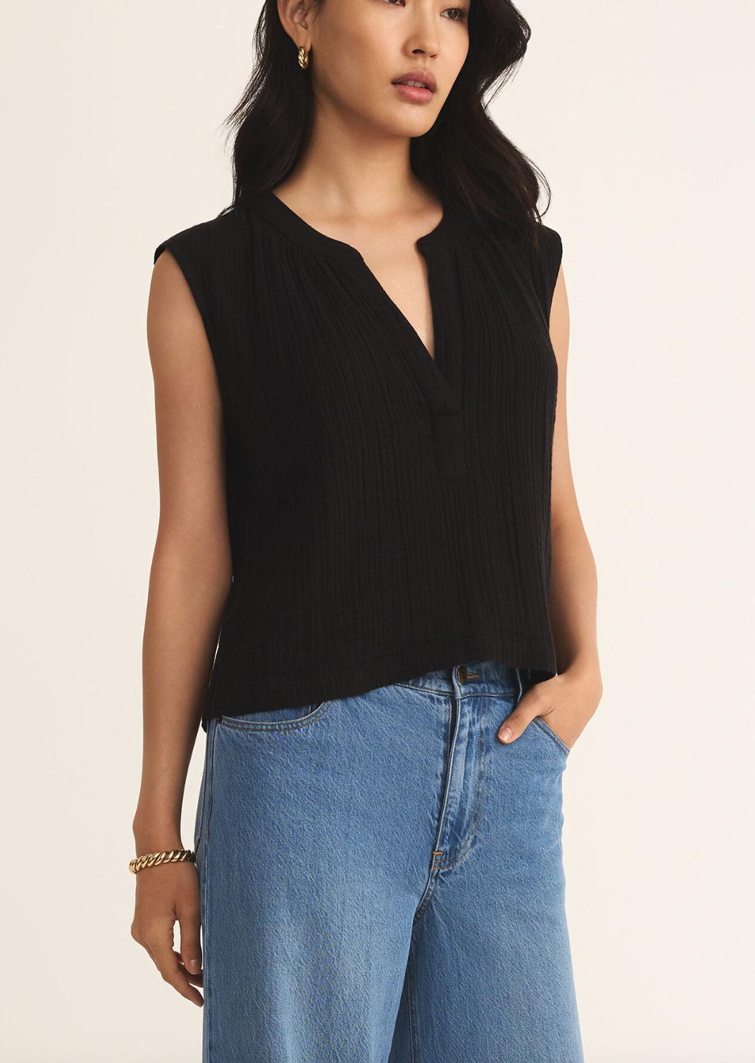 Cliffside V-Neck Airy Top Product Image