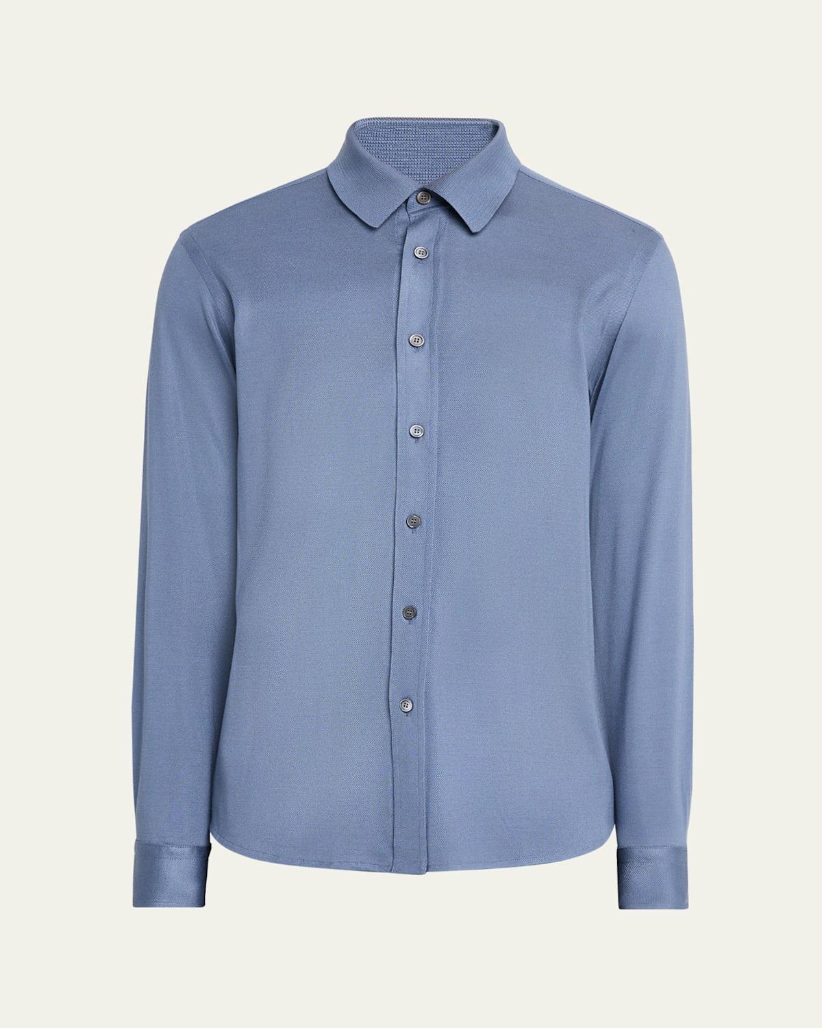 Mens Silk Pique Sport Shirt Product Image