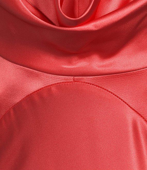 Vince Camuto Satin Cowl Neck Sleeveless Maxi Dress Product Image