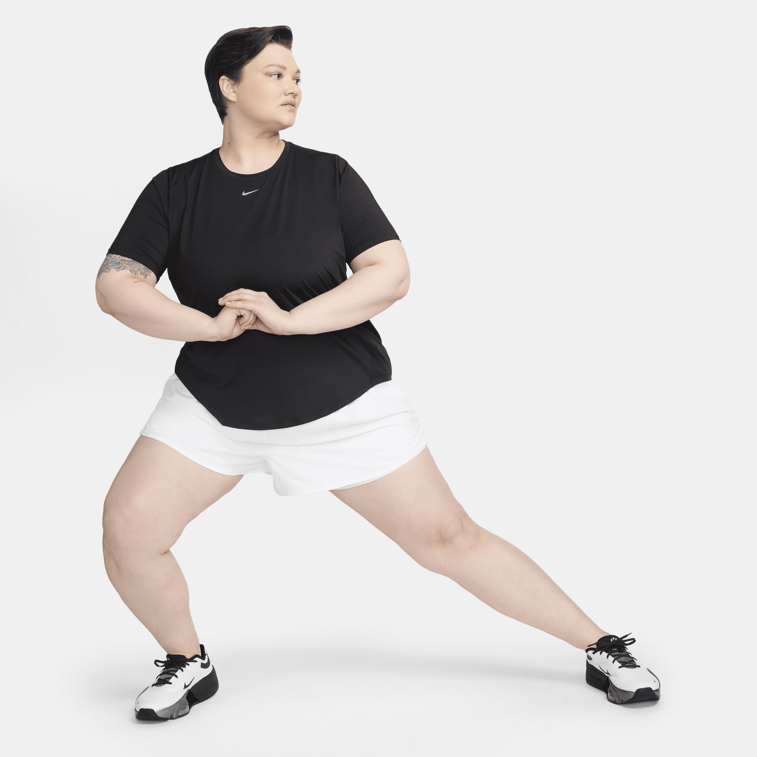 Nike Womens One Classic Dri-FIT Short-Sleeve Top (Plus Size) | FN2800-010 Product Image