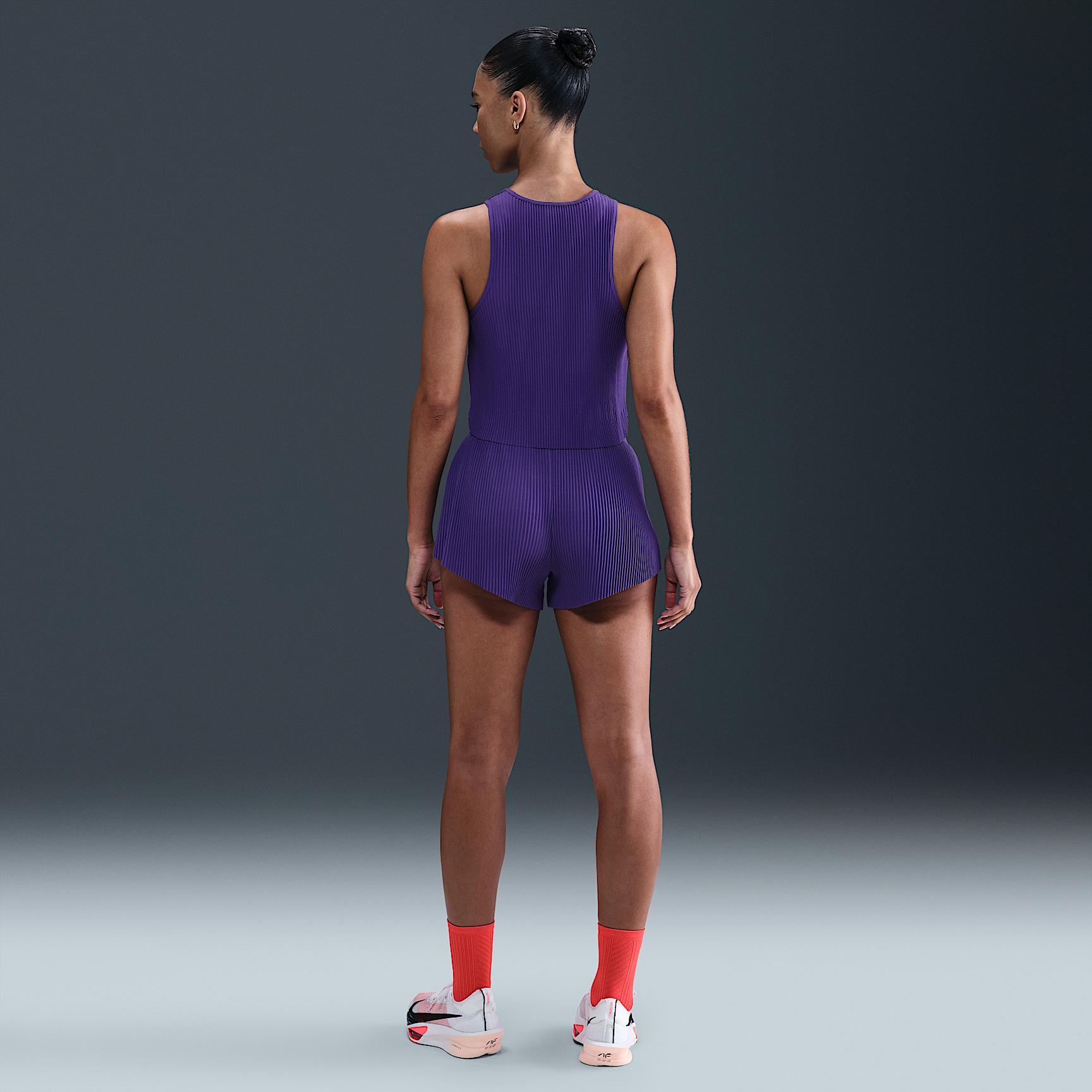 Nike Womens AeroSwift Dri-FIT ADV Cropped Running Tank Top | FN2713-547 Product Image