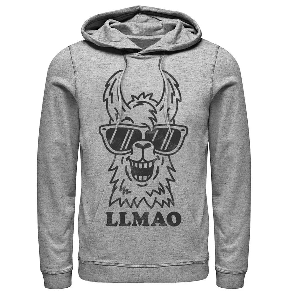 Men's Fifth Sun Llmao Llama Line Art Hoodie,  Product Image
