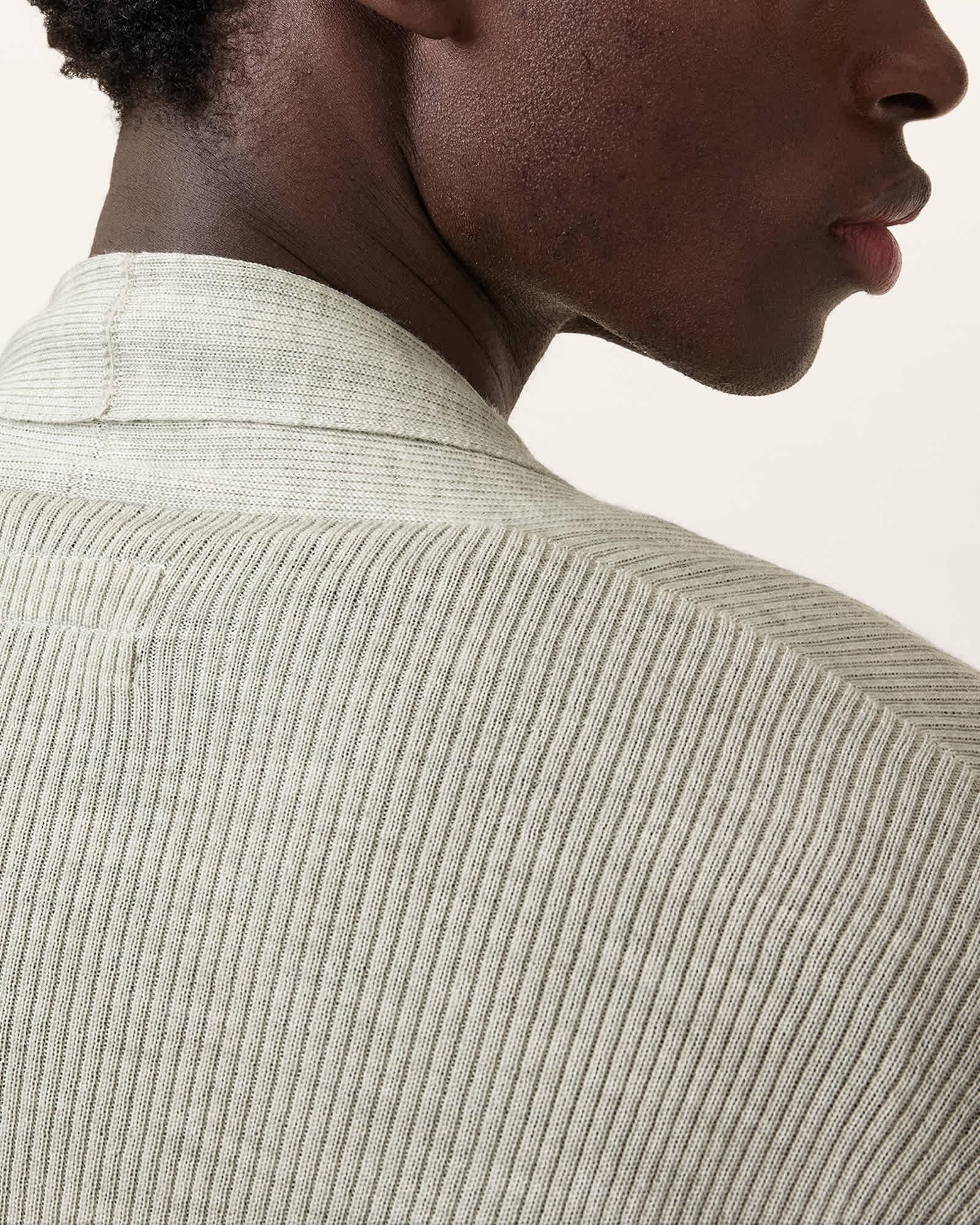 Mode Merino Wool Ramskull Open Cardigan Product Image