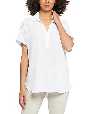 Nydj Becky Printed Short Sleeve Blouse Product Image