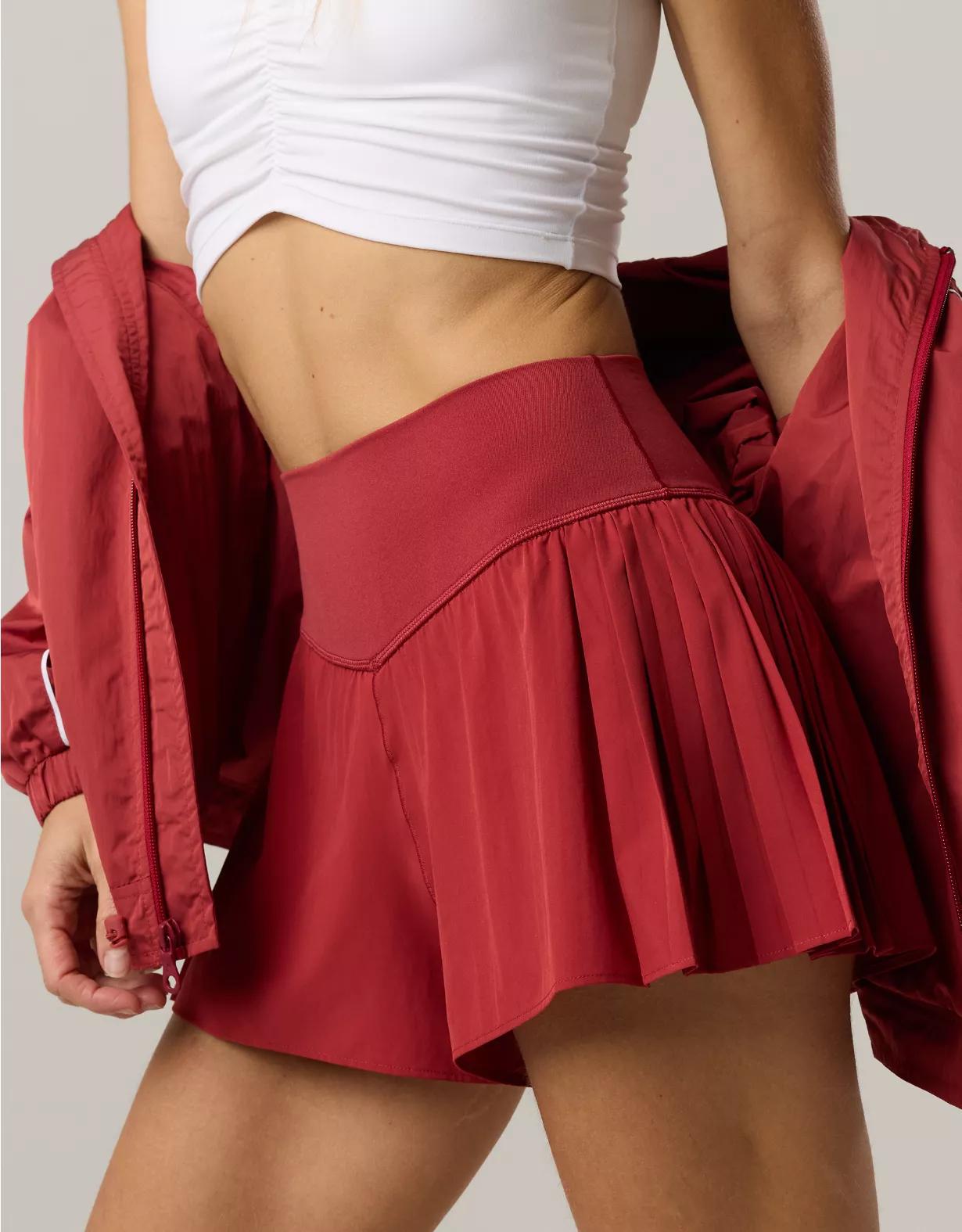 OFFLINE By Aerie Real Me Pleated Flowy Short Product Image