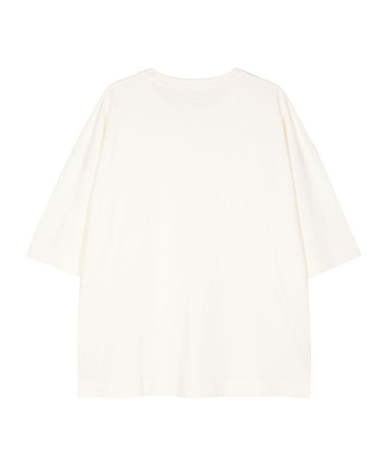 LEMAIRE Crew-neck Jersey T-shirt In White Product Image