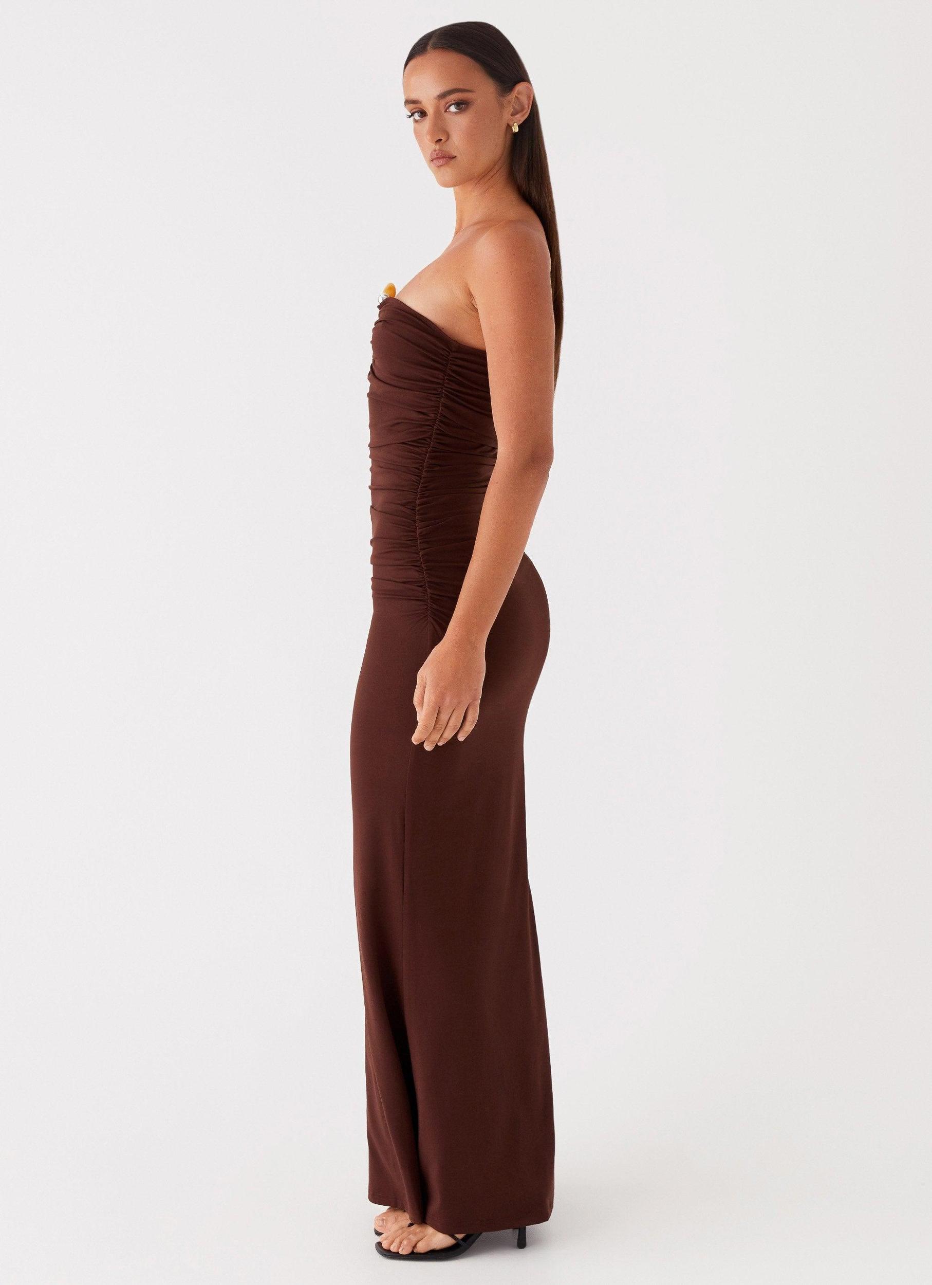 Rudy Maxi Dress - Brown Product Image
