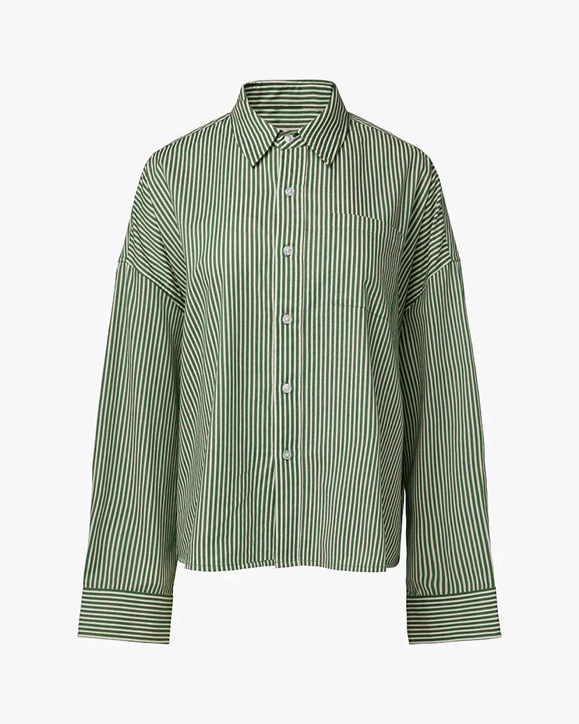 WeWoreWhat | Cropped Button Front Shirt | Fern Multi Product Image