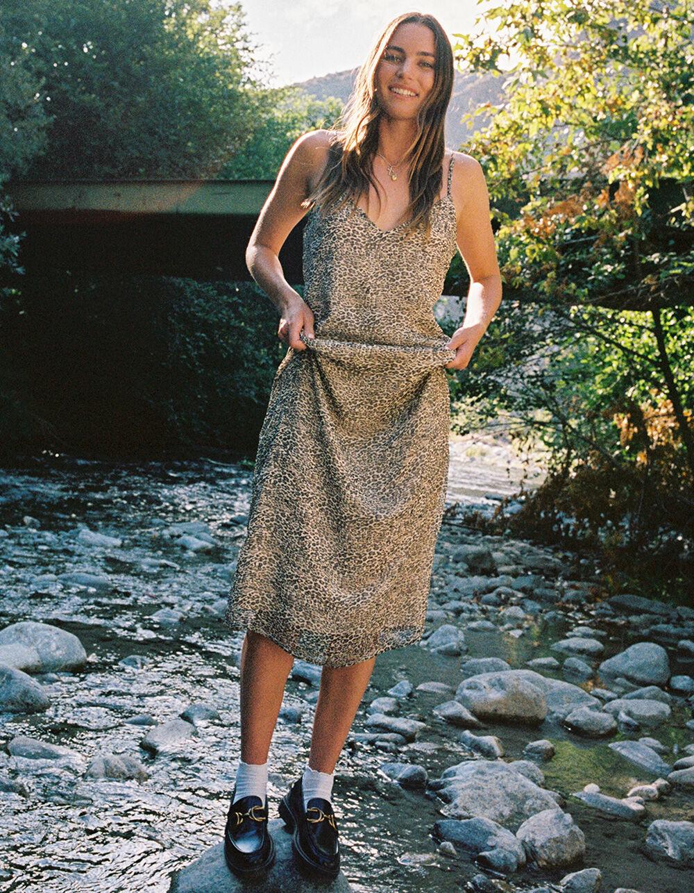 NOISY MAY Melina Singlet Leopard Womens Dress - LEOPARD Product Image