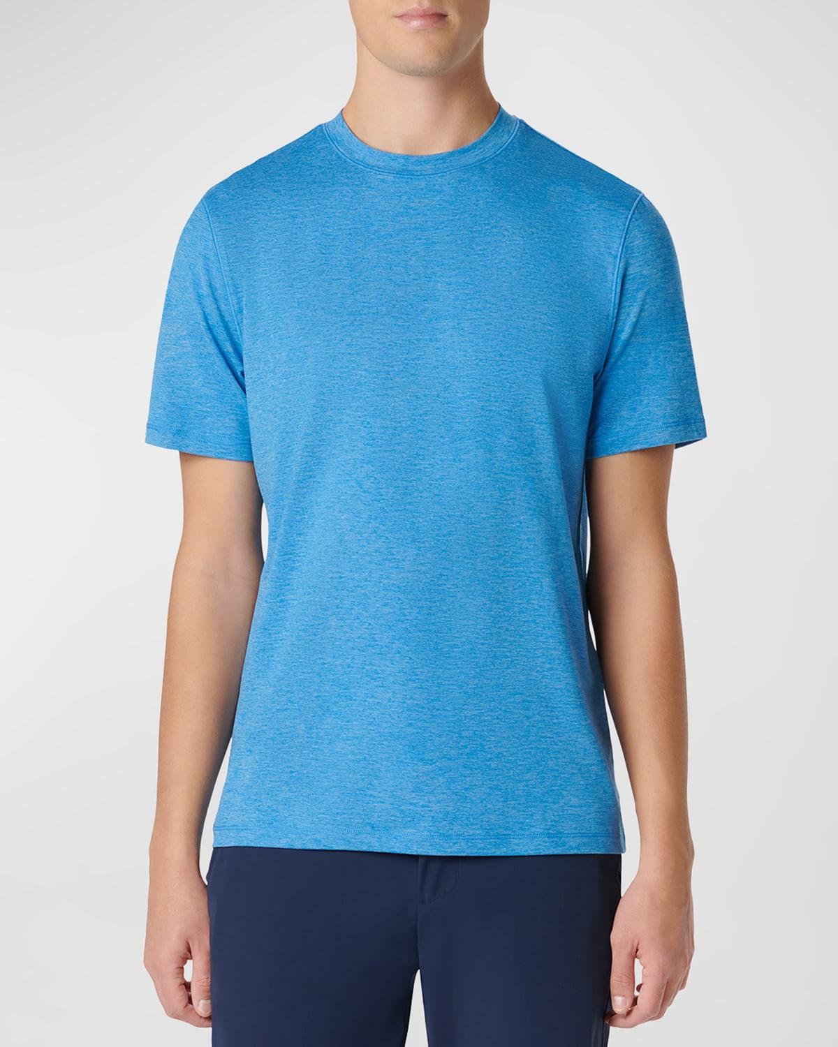 Merino Wool Interlock Crew Neck Tee | Forest Night Product Image