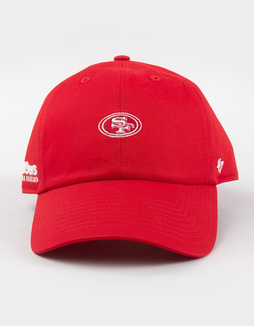 47 BRAND San Francisco 49ers Foundational '47 Clean Up Strapback Hat - RED Product Image
