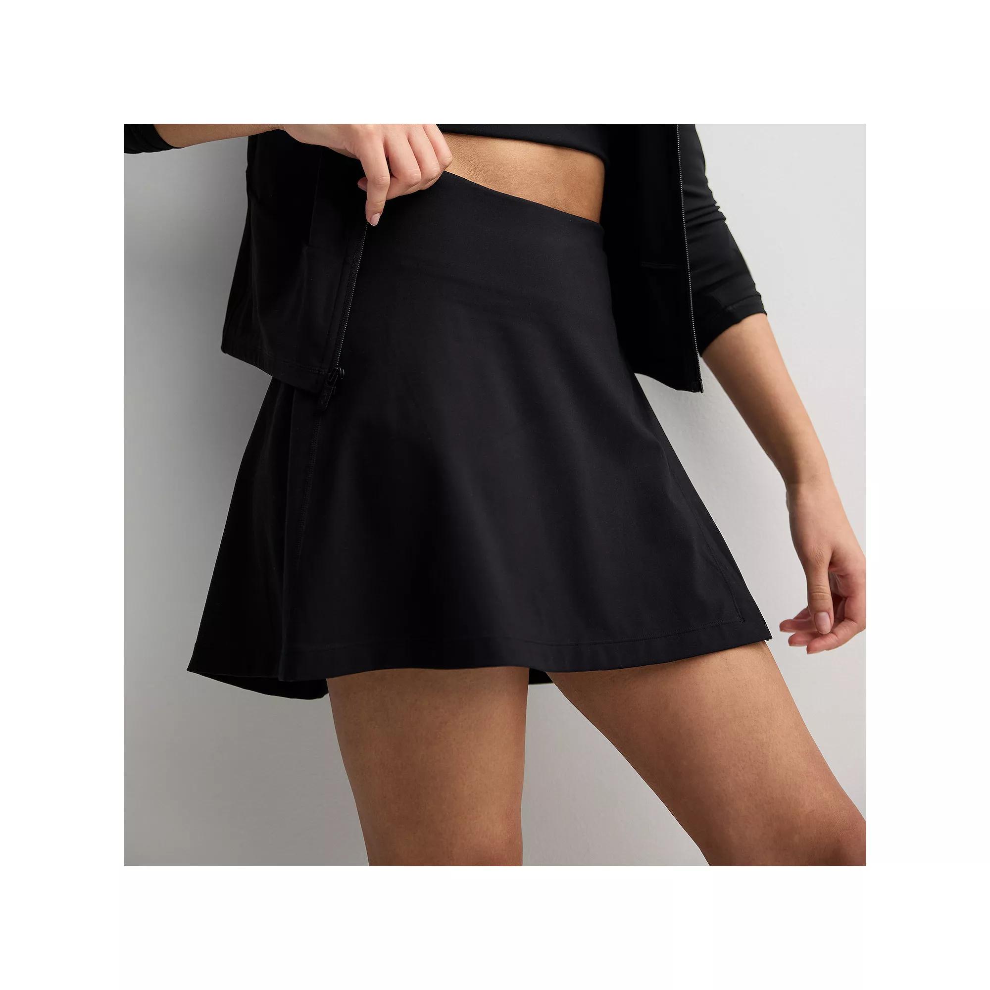 Women's FLX Affirmation High-Rise Wrap Skort, Size: XS, Mineral Black Product Image