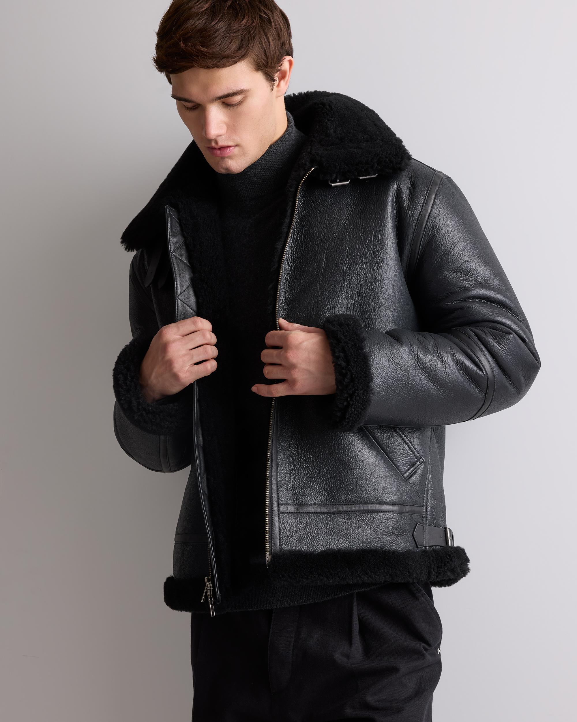 Quince | Men's 100% Shearling Bomber Jacket Size XL, Leather Product Image