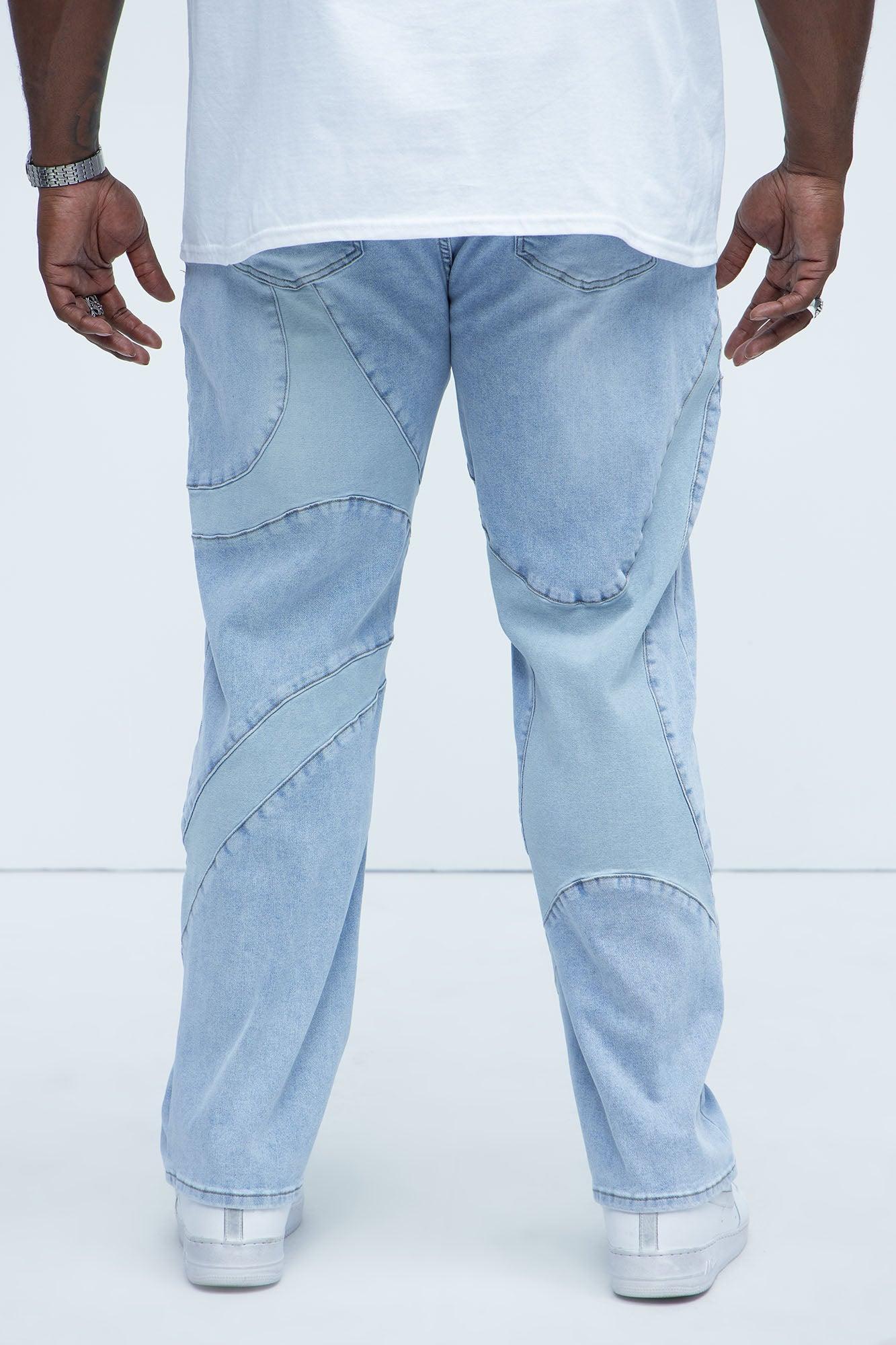 Have A Good One Paneled Slim Jeans - Light Wash Product Image