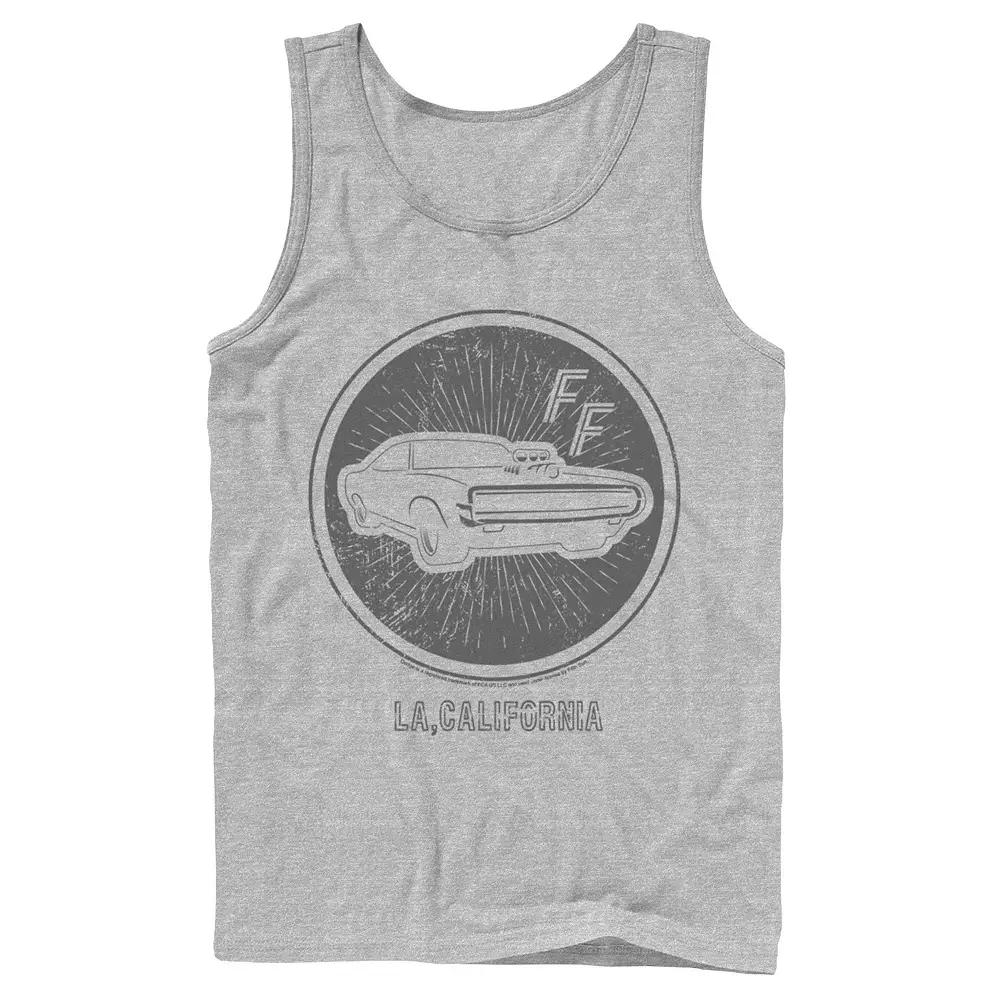 Men's Fast And The Furious LA,California Car Stamp Tank Top, Boy's,  Product Image