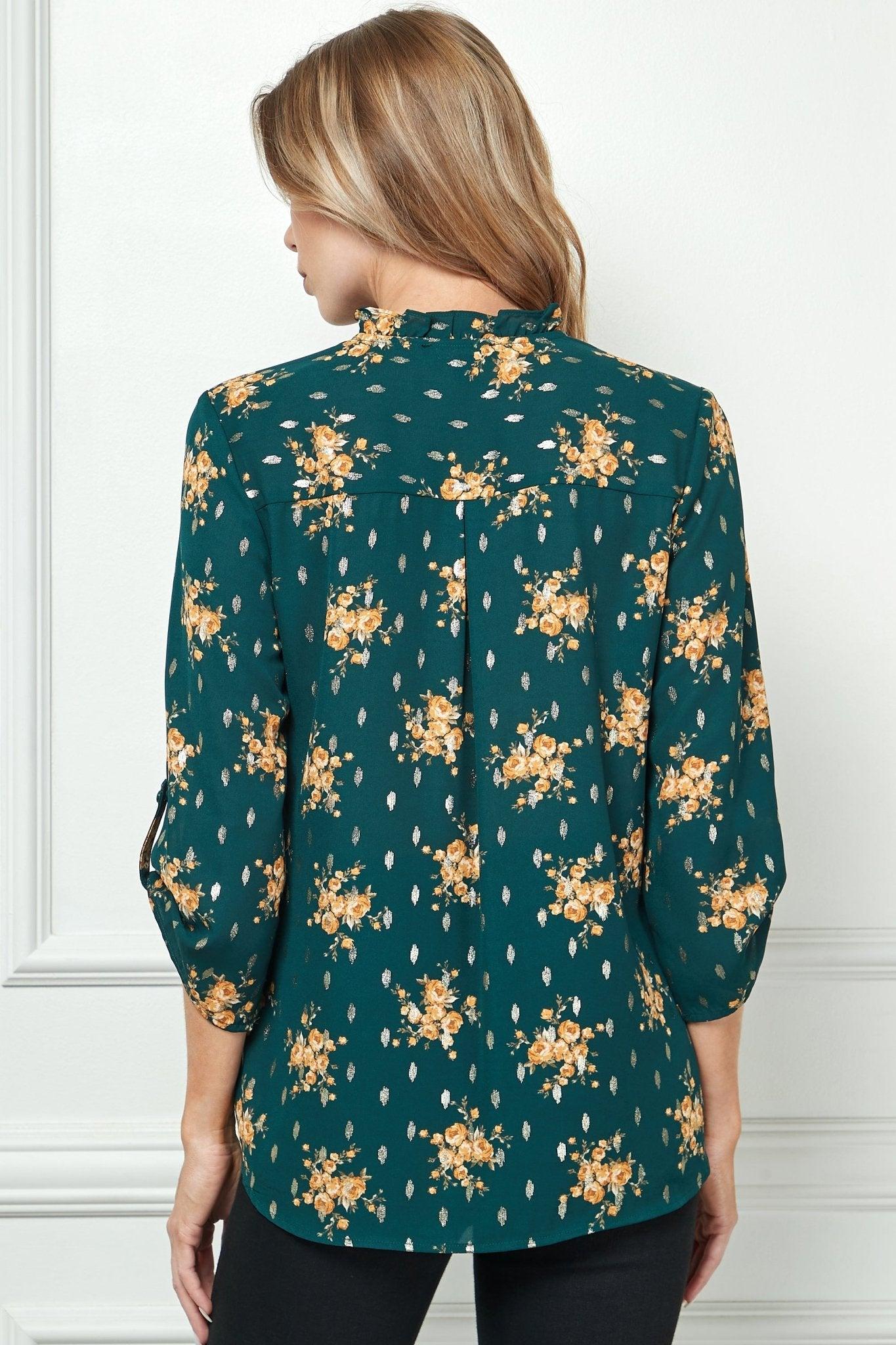 Hunter Blossom 3/4 Sleeve Popover Product Image