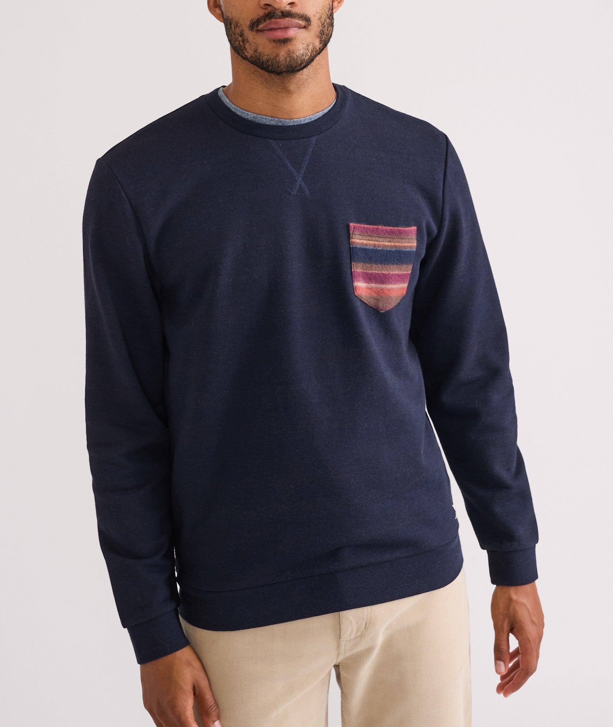 Signature Fleece Pocket Crewneck Product Image