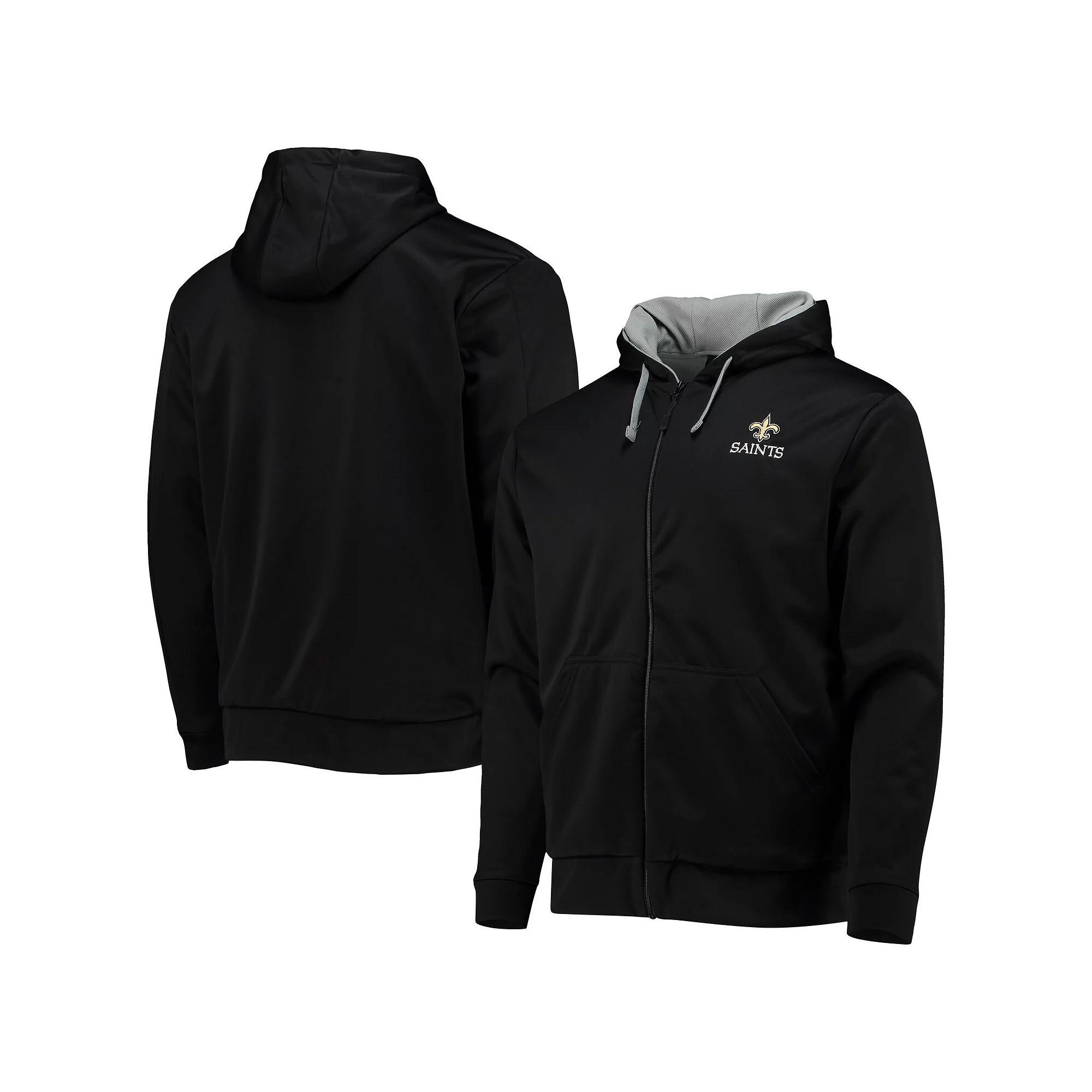 Men's Dunbrooke Black/Gray New Orleans Saints Apprentice Full-Zip Hoodie,  Product Image