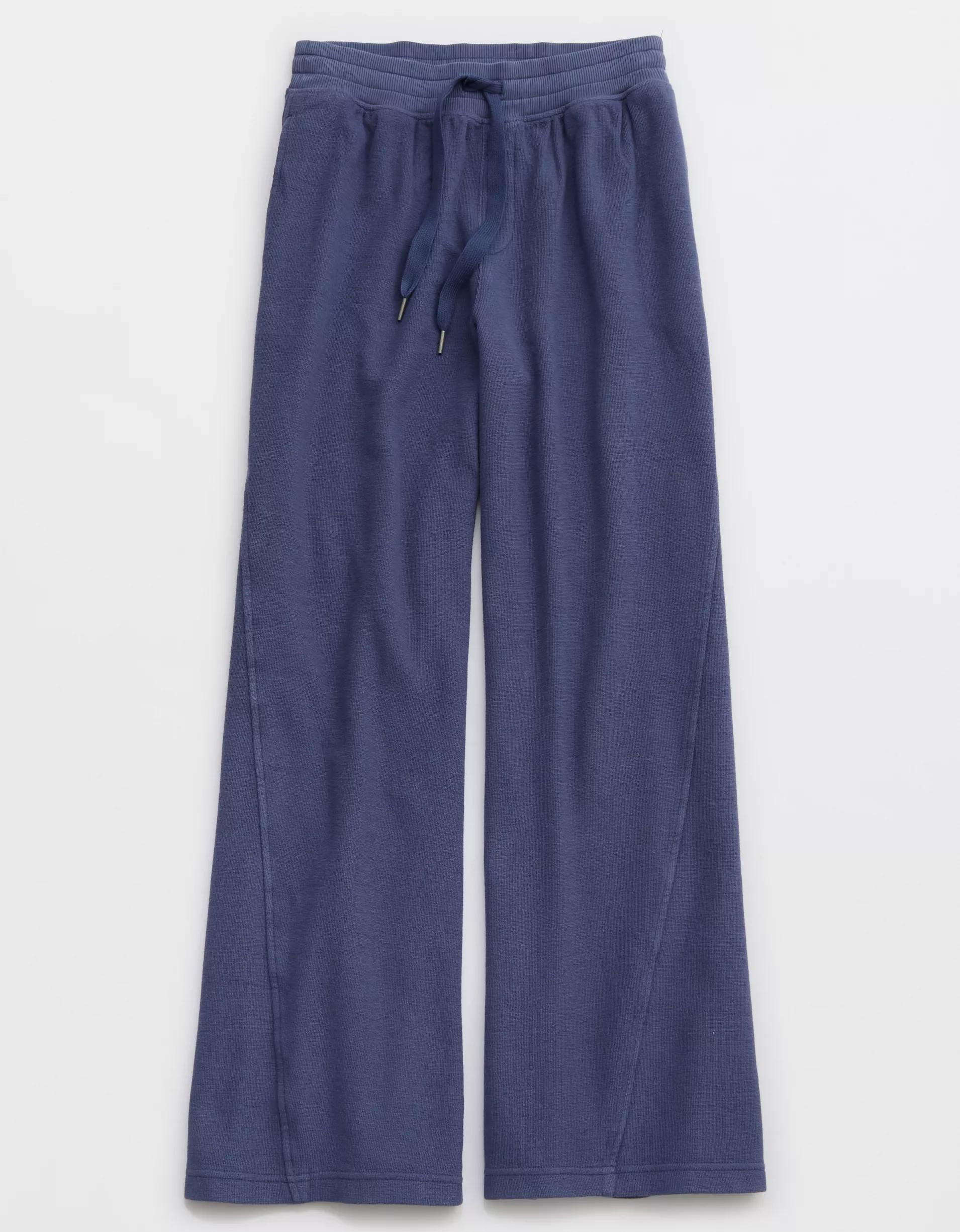 Aerie Soft Landing Ribbed Trouser Product Image