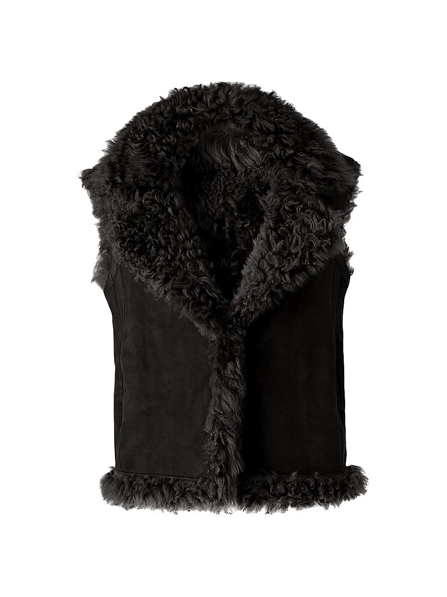 Womens Kasia Reversible Shearling Vest Product Image