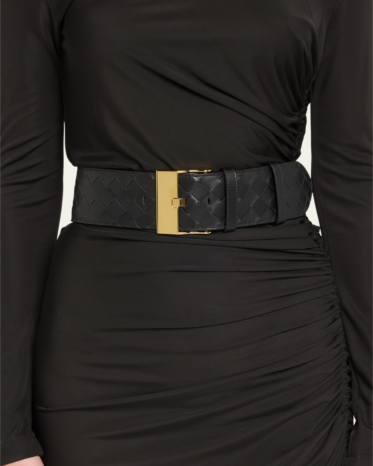 Intrecciato Wide Leather Belt Product Image