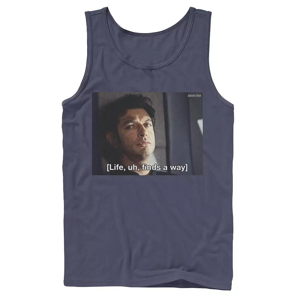 Men's Jurassic Park Life Finds A Way Goldblum Jeff Stare Tank Top,  Product Image