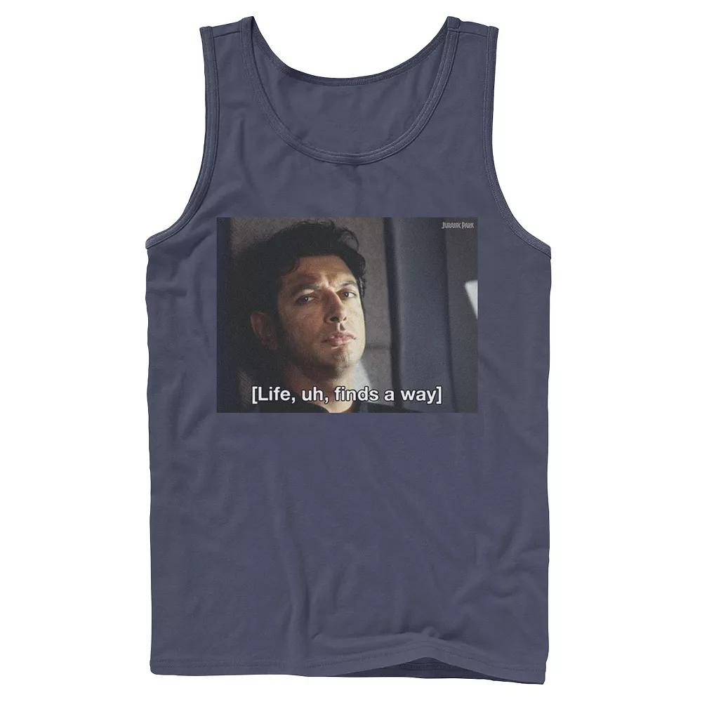 Men's Jurassic Park Life Finds A Way Goldblum Jeff Stare Tank Top,  Product Image