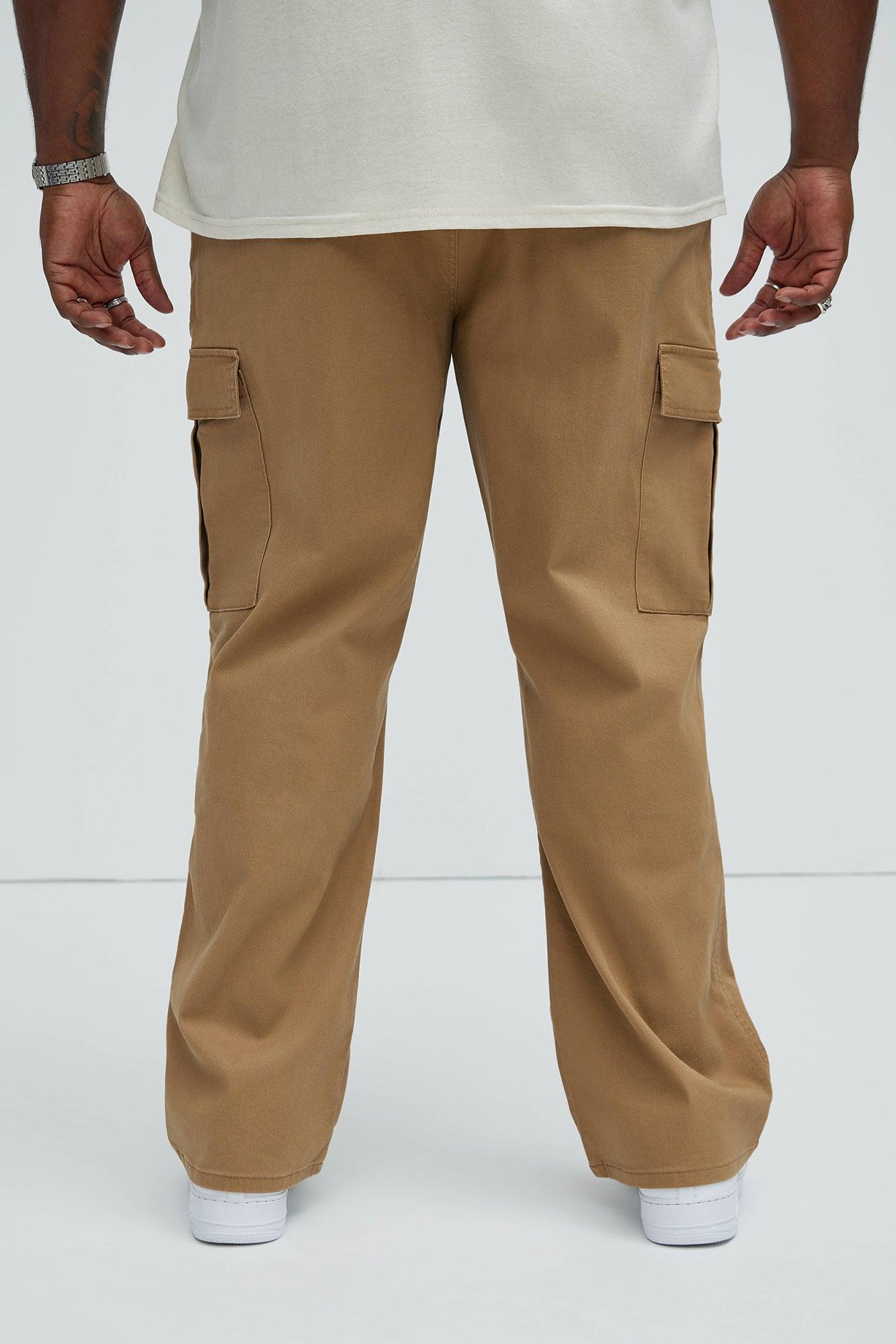 Kyle Straight Cargo Pants - Khaki Product Image