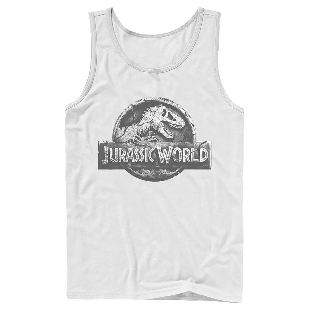 Men's Jurassic World Two Return Stone Logo Tank Top,  Product Image