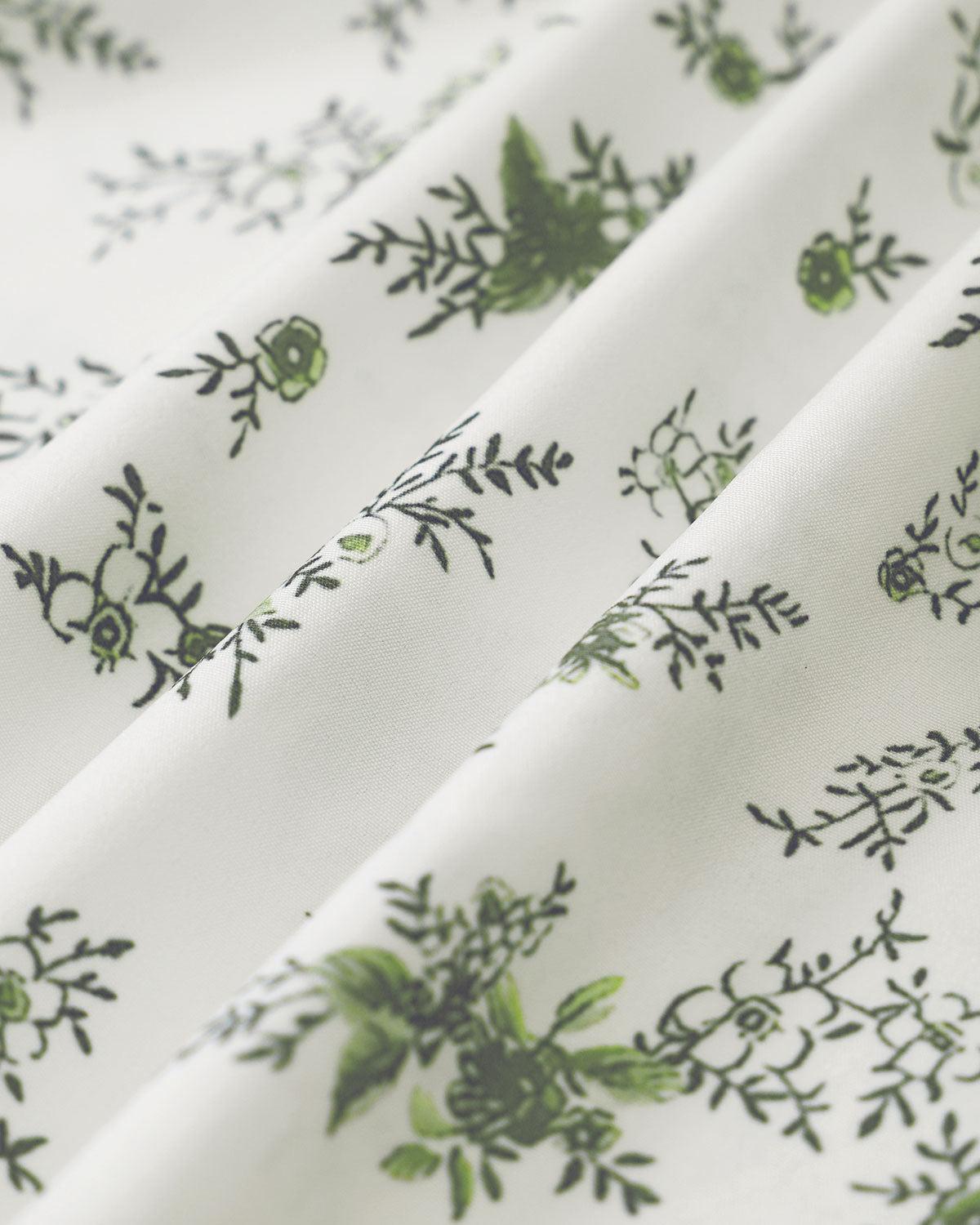 Green Floral Ruched Lace Halter Midi Dress Product Image