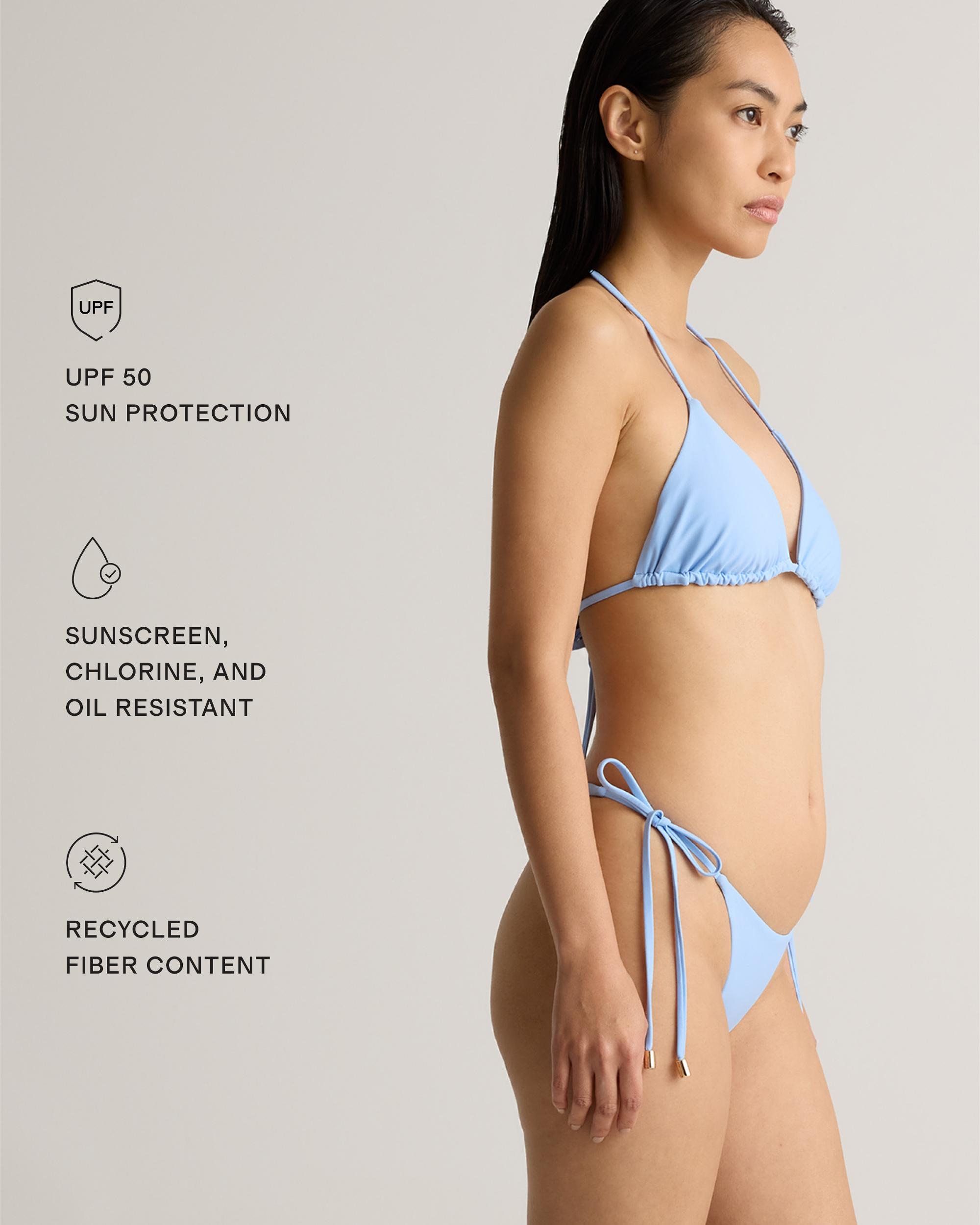 Quince | Women's Italian Adjustable Side-Tie Bikini Bottom Size XS, 78% Recycled Polyamide, 22% Spandex Product Image