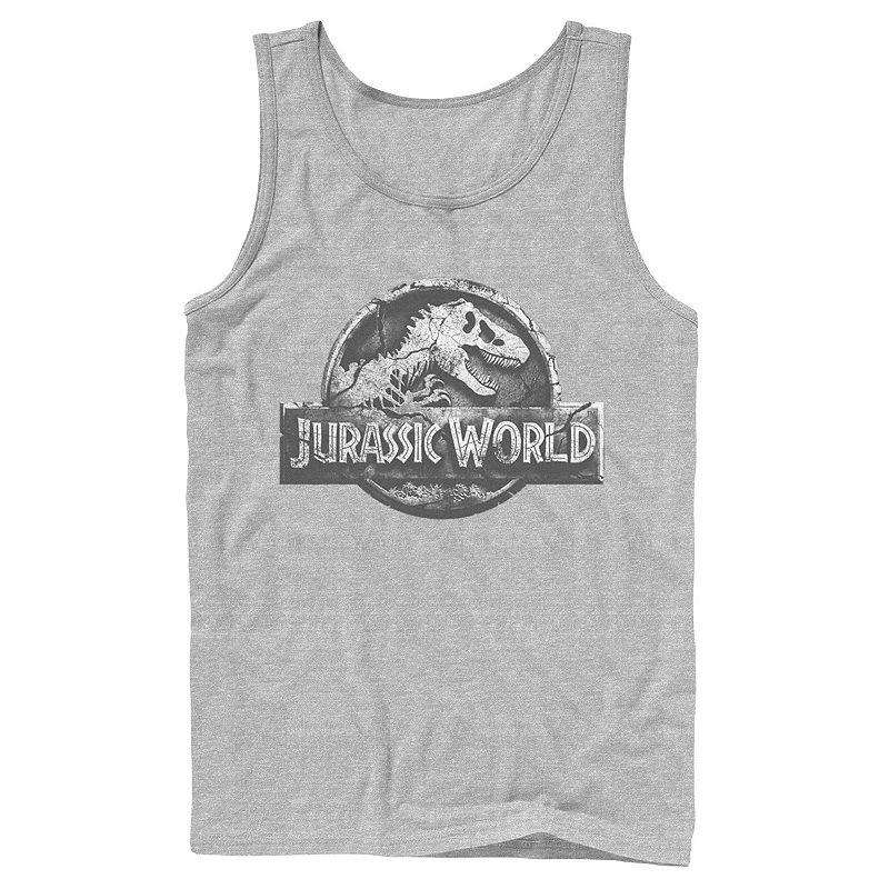 Men's Jurassic World Two Return Stone Logo Tank Top,  Product Image