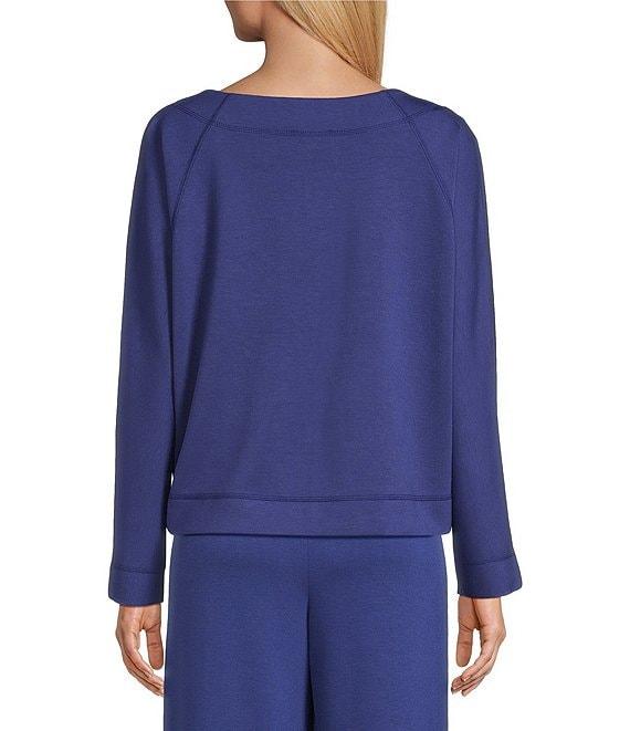 Westbound Coordinating Long Sleeve Crew Neck Seamed Knit Top Product Image