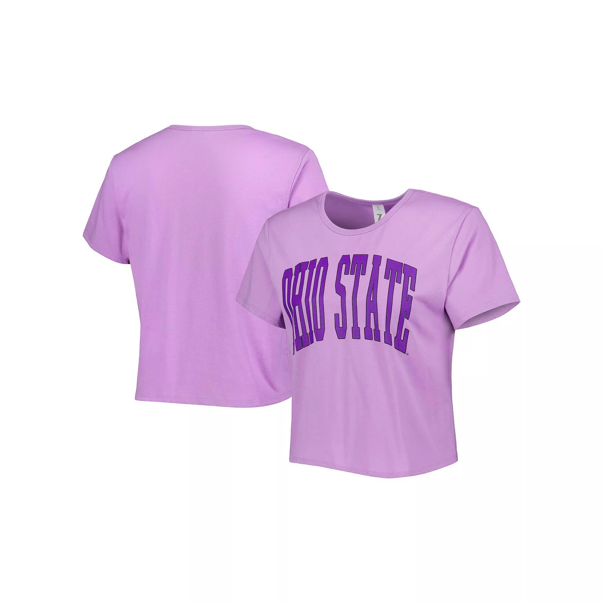 Women's ZooZatz Purple Ohio State Buckeyes Core Fashion Cropped T-Shirt, Size: XS Product Image