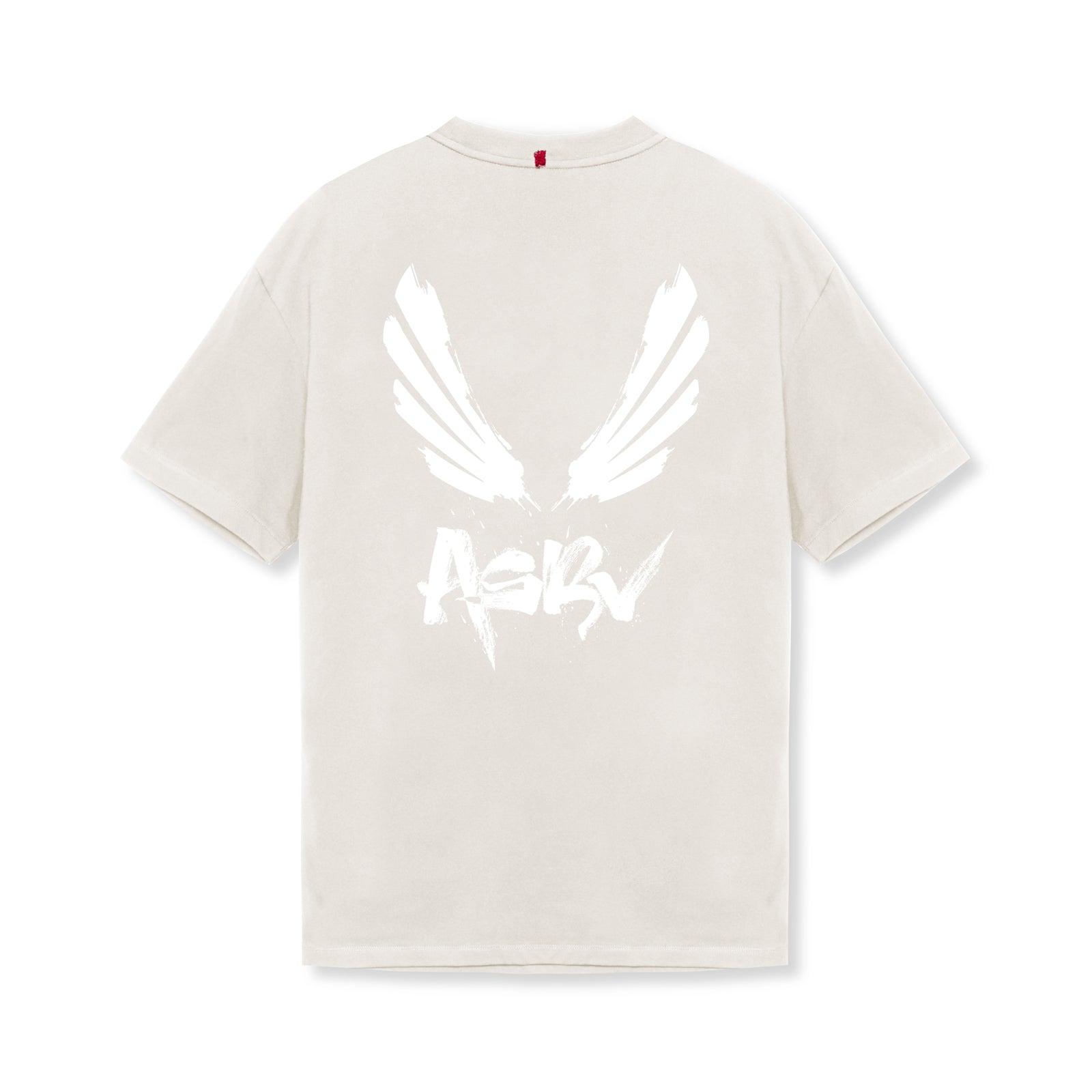 0797. Tech Essential™ Relaxed Tee - Stone/White "Brush Wings/ASRV" Product Image